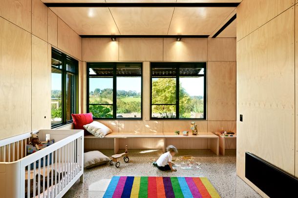 Austral iHoop plywood used in the children's playroom